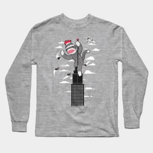 Sock Monkey Just Wants a Friend Long Sleeve T-Shirt